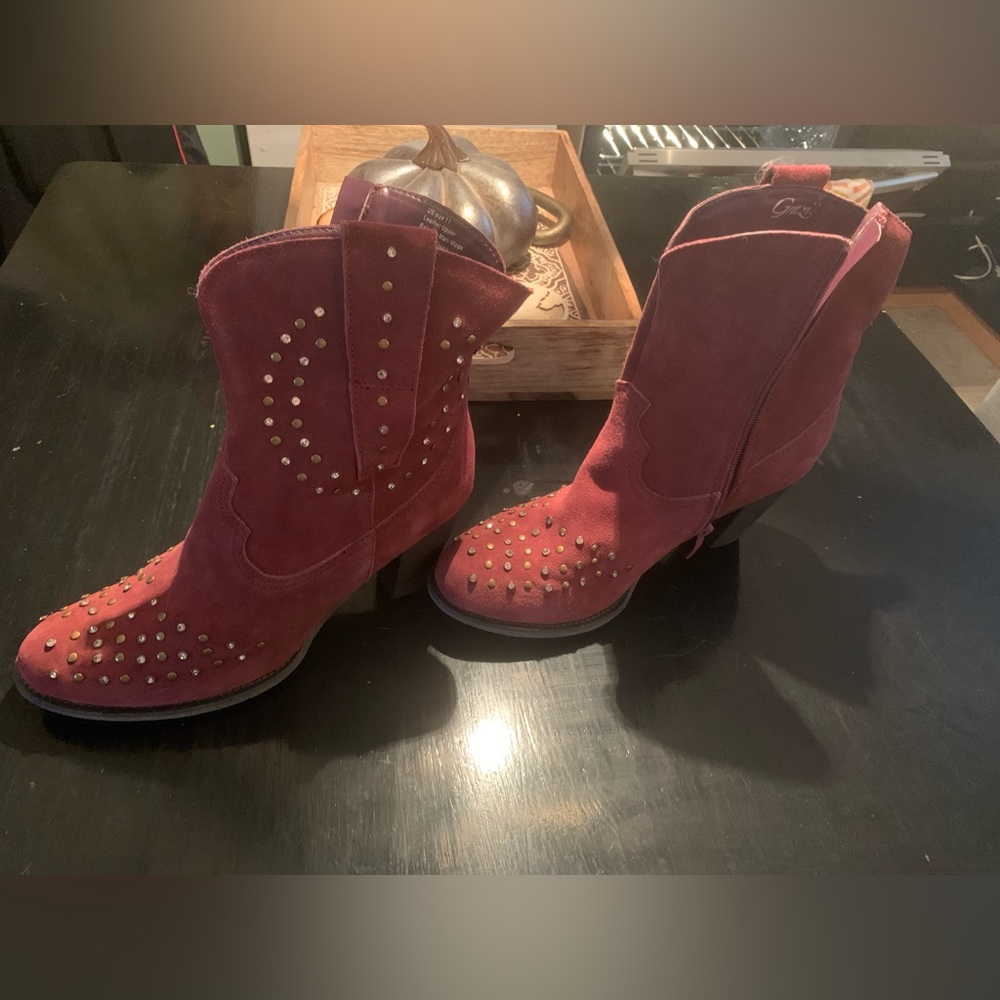 Burgundy Grazie boots